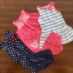 Carter’s summer dress bundle - size 24 mos